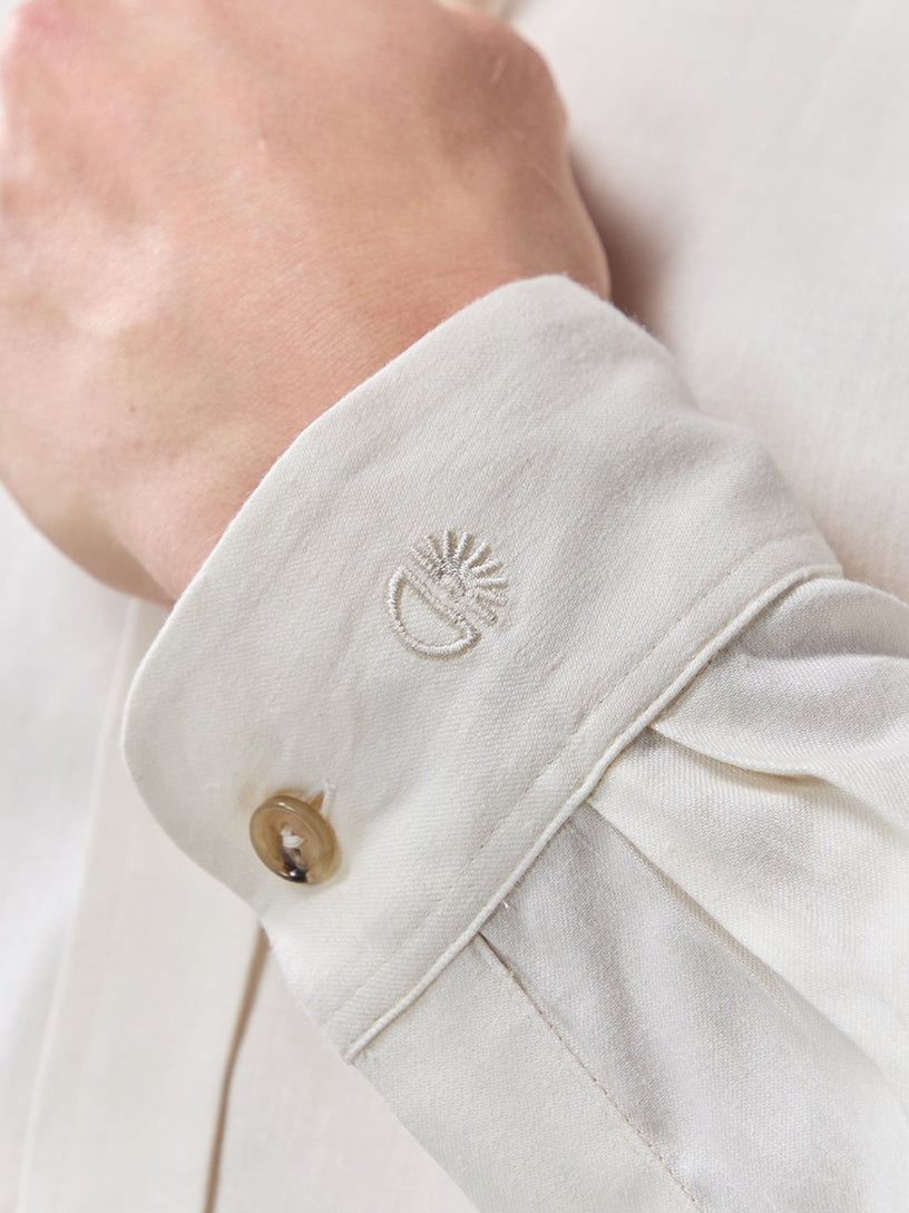 Batch LDN Men's Off-White Linen Shirt